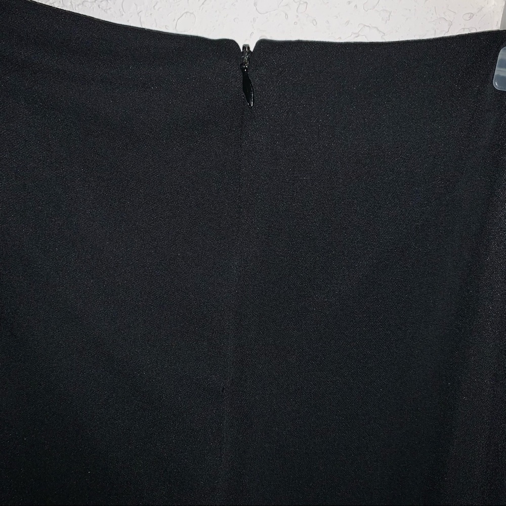 FRINGE!❤JS Boutique Fringed Leg Sash Black Dress Pants. - Picture 8 of 9